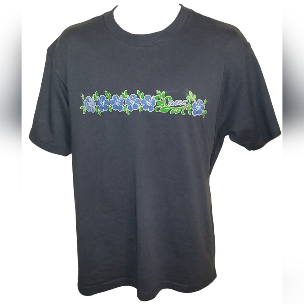 Vintage D.A.R.E. Tee Adult Large1 T-Shirt 1990's Hawaiian Flower